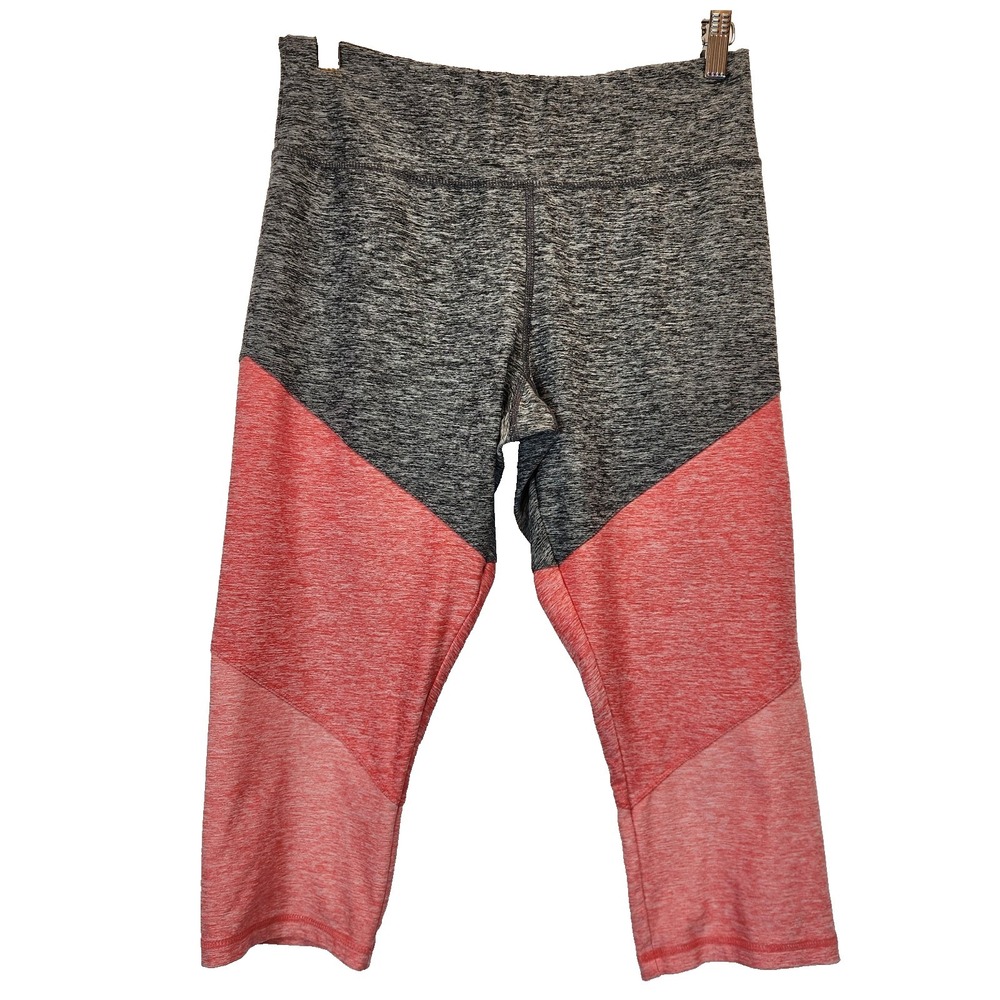 Athletic Works Colorblock Capri Leggings Kids Size 14 -16 Workout Ajustable Fit